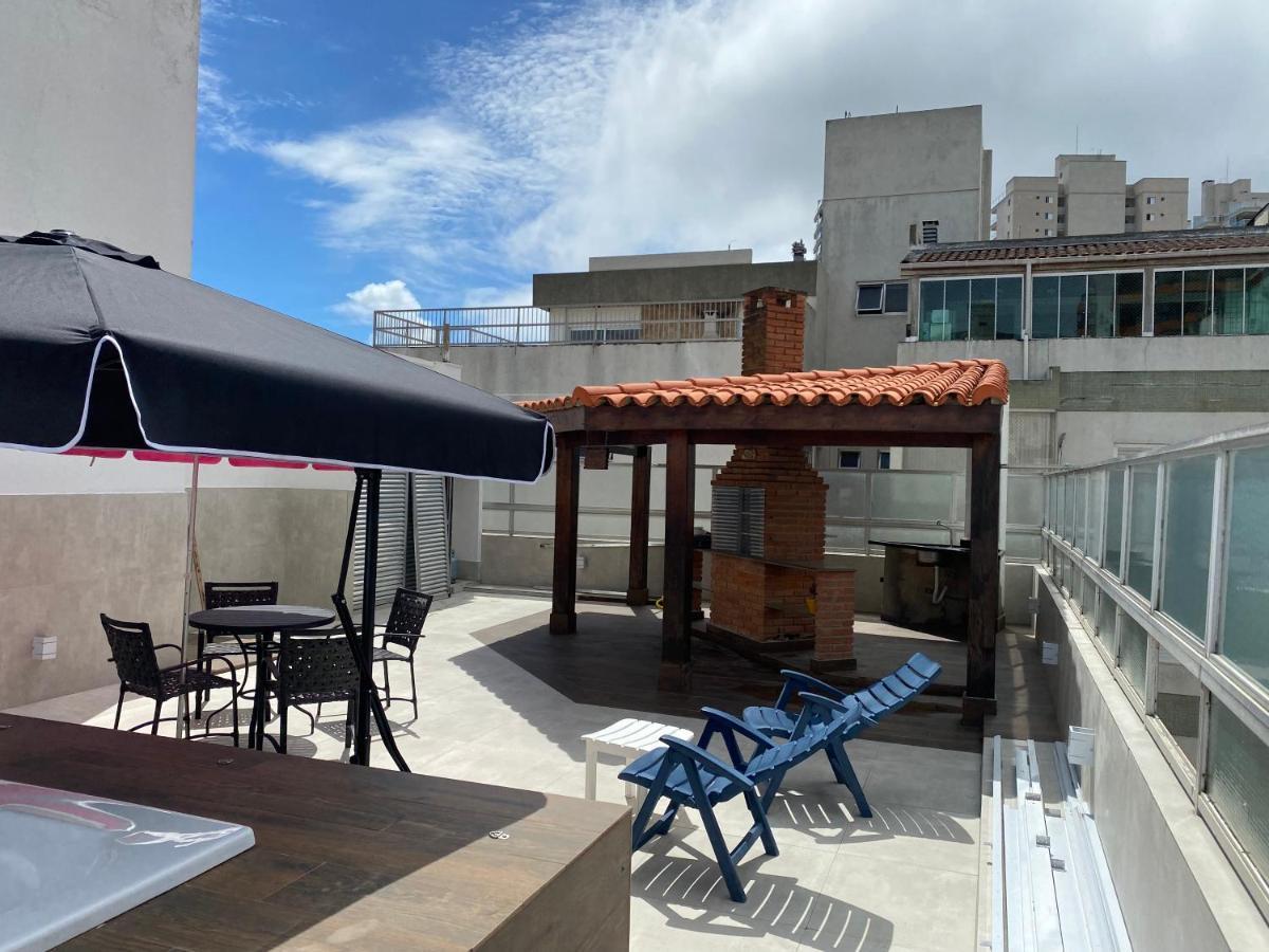 Cobertura Guaruja Apto Com Jacuzzi E Churrasqueira ภายนอก รูปภาพ